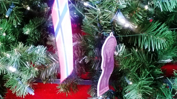 The Norway Christmas Tree came complete this year with The Scream ornaments